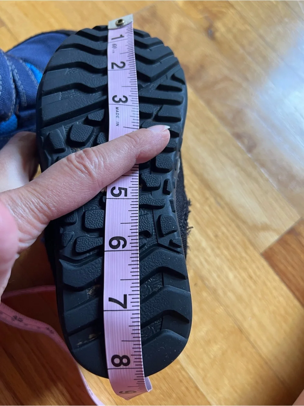 Kamik Winter Boots Blue & Black *size 12Y or 12.5Y best guess*